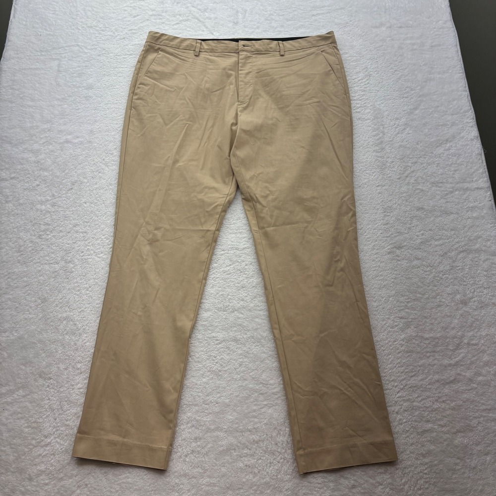 Bonobos Athletic Fit Chino Pants Tan Khaki Stretch Drawstring 38x32 Mens